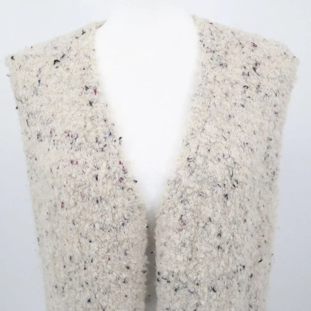 Sundance Alpaca Vest Womens S Cream Boho Earthy Rustic Neutral Simple Minimalist